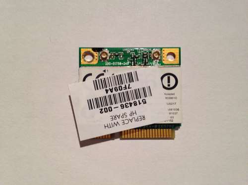 Carte wifi pc portable hp pavilion dv6 41011853-05l1 SPS 518436-002