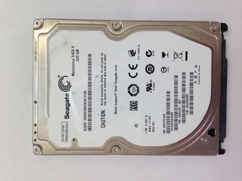 Disque dur HS SEAGATE 2.5 POUCES SATA 320 GB GIGA ST9320325AS MOMENTUS 5400.6