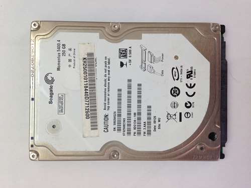 Disque dur SEAGATE 2.5 POUCES SATA 250 GB GIGA ST9250827AS MOMENTUS 5400